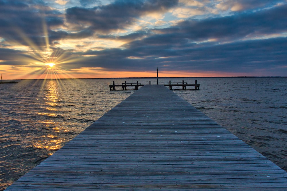 grey dock during daytime