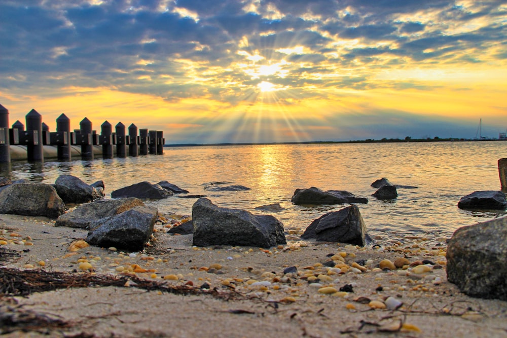 body of water near shore