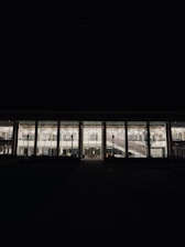 A commercial building with modern lighting and electrical installations.