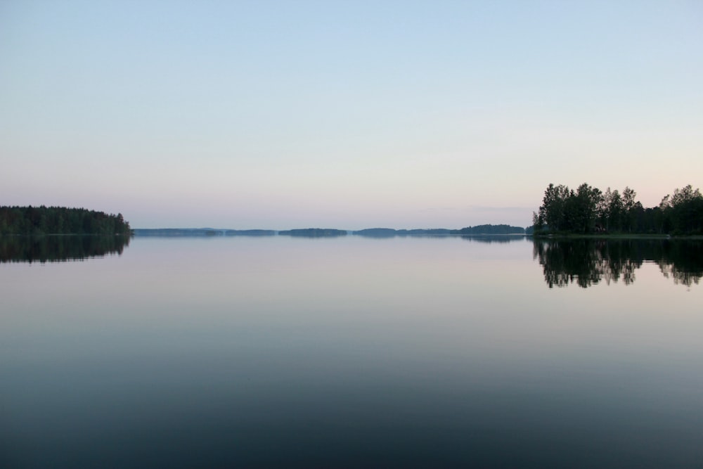 view of lake under clear sky