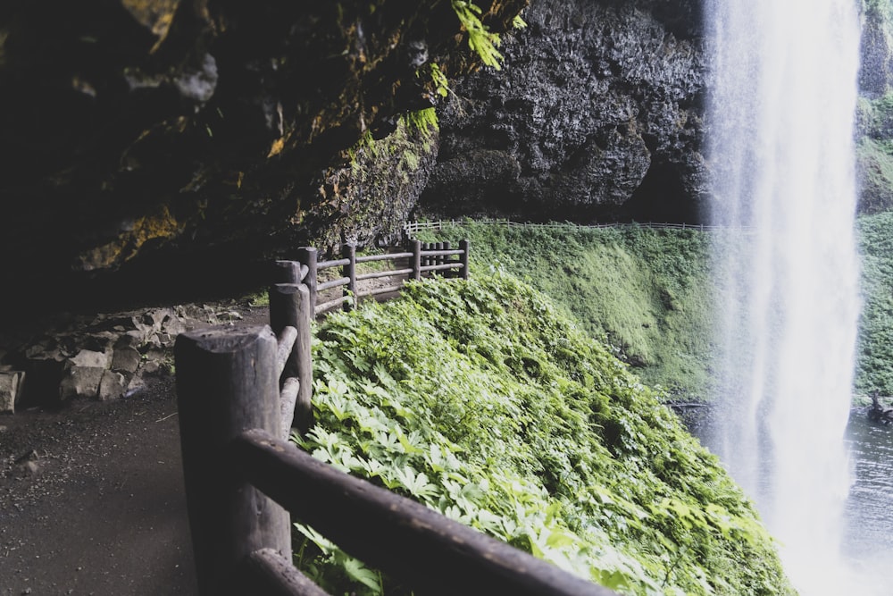 waterfalls view during daytime