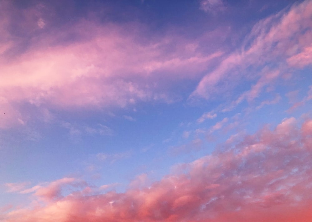 white and blue clouds