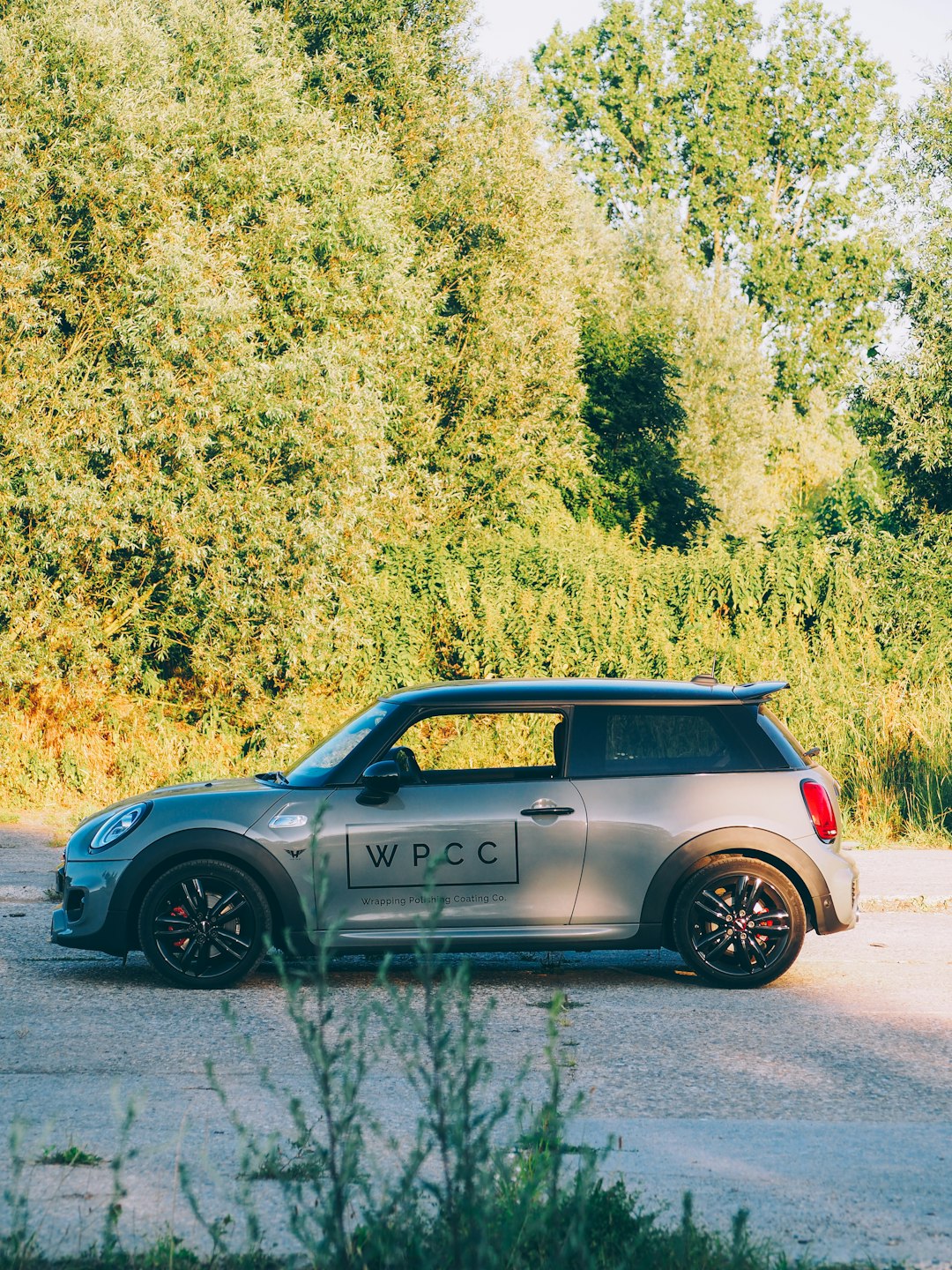 silver Mini Cooper