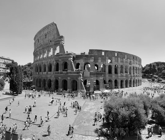 The Colosseum in Palatine Museum on Palatine Hill Italy