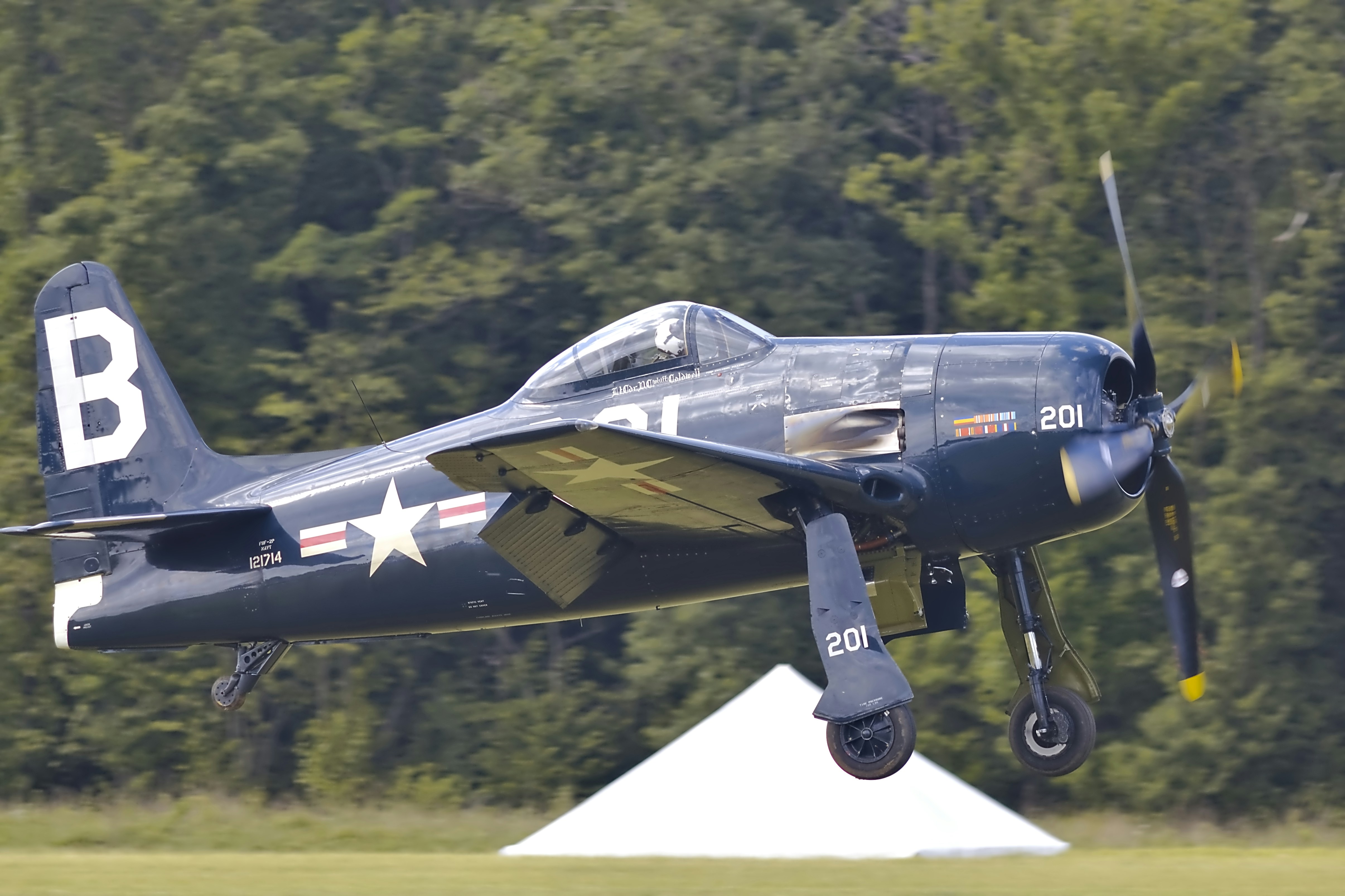 blue monoplane, F8F Bearcat