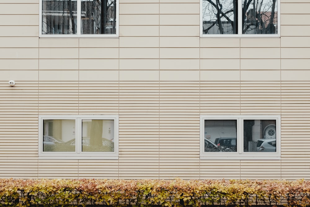 a building that has some windows in it