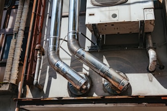 white outdoor AC unit