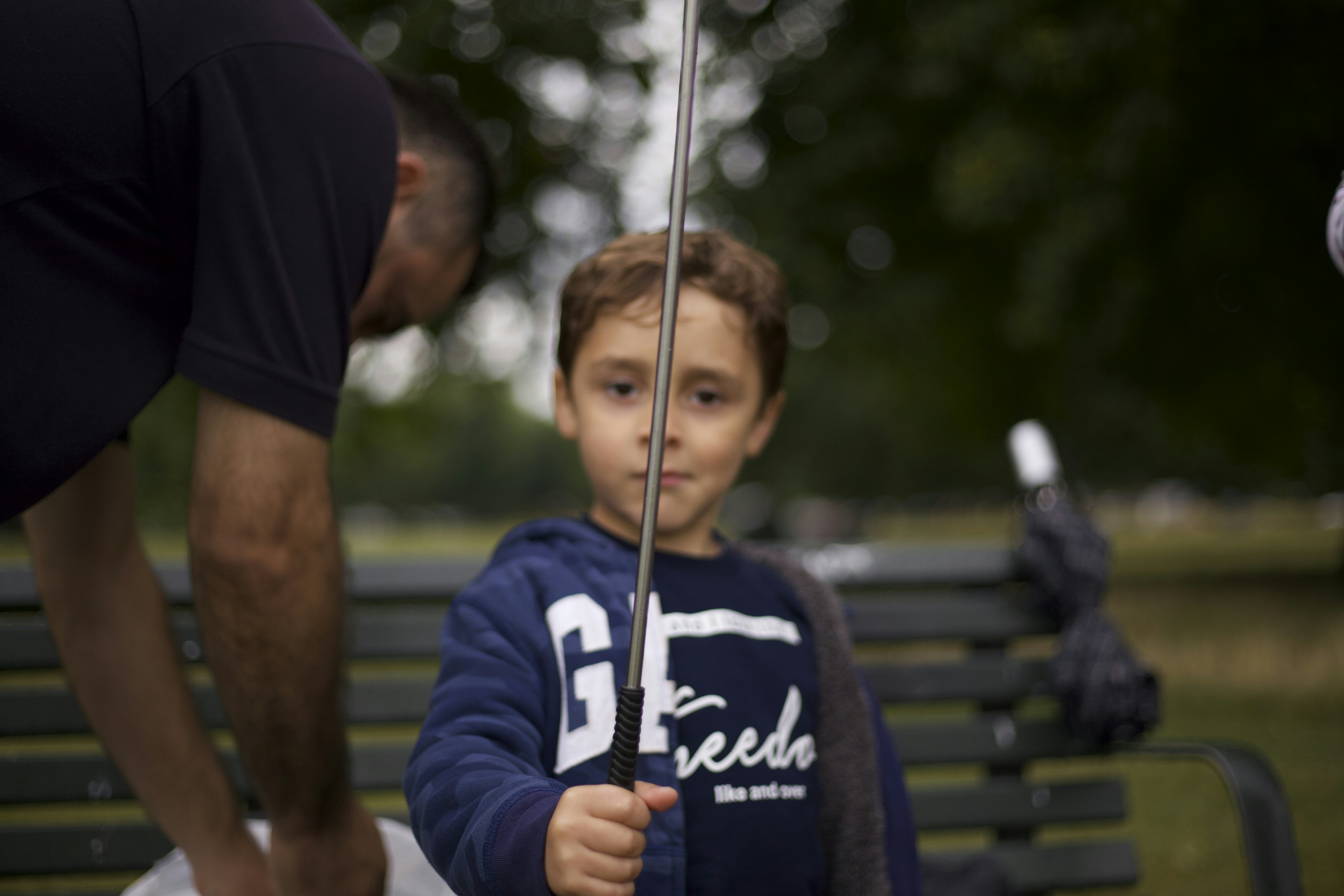 men's black and white crew-neck shirt