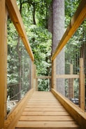 brown wooden bridge
