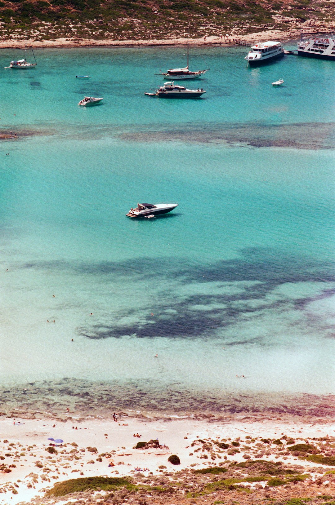 boat floating on sea