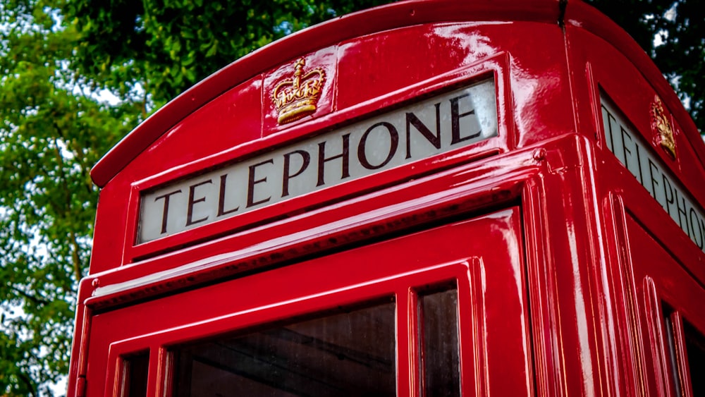 red telephone booth