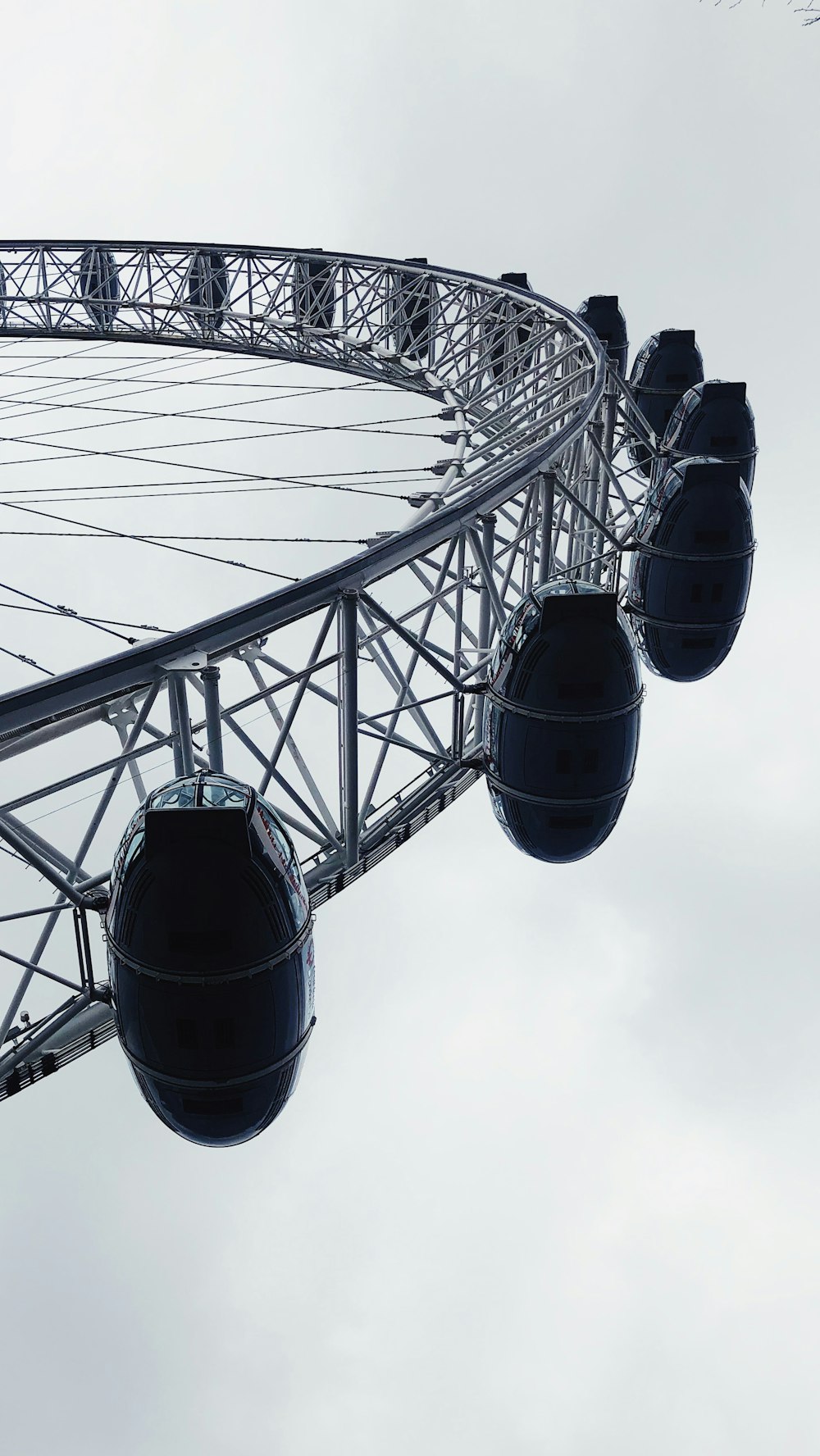 Ferry's wheel in low angle photography