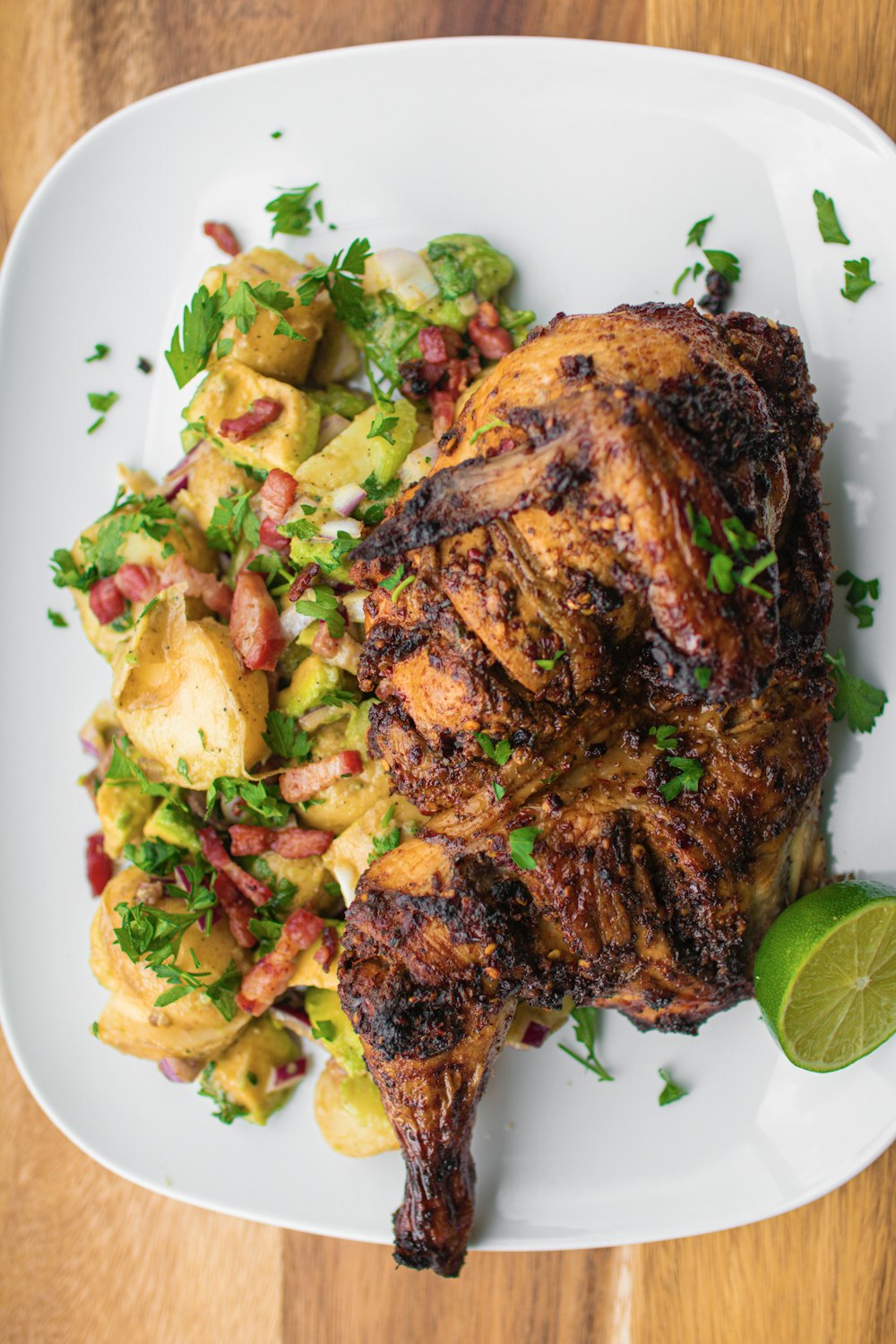 Poulet et légumes sur PLTE