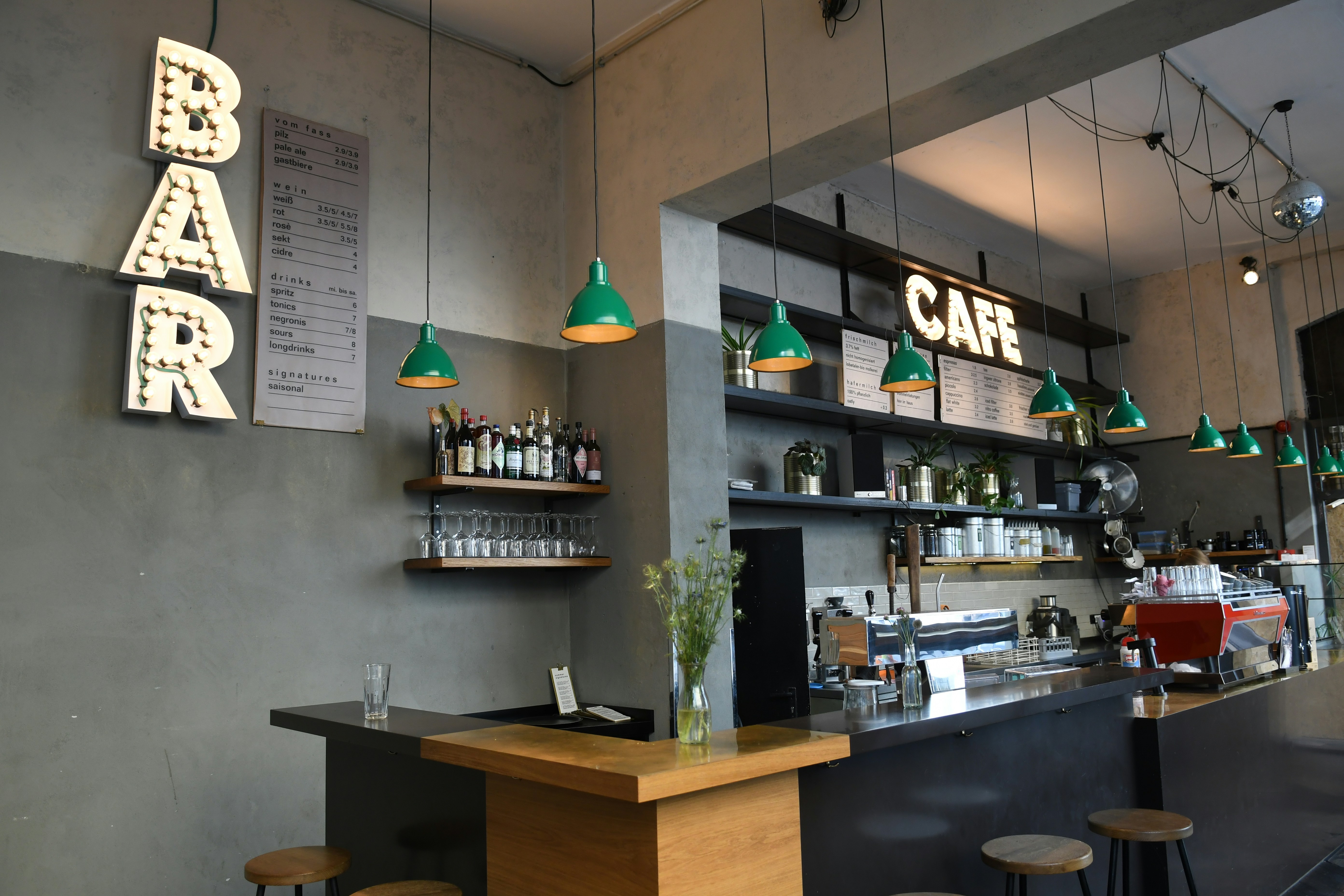 Bar cafe shop interior