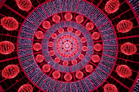 red and blue illustration