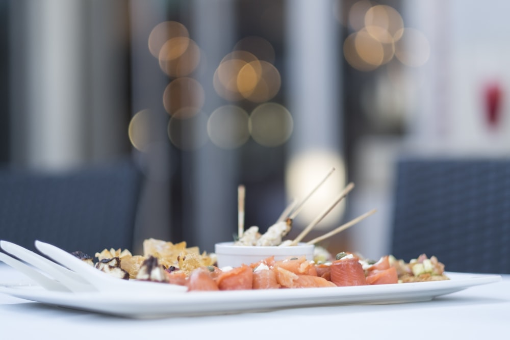 selective focus photography of cooked food