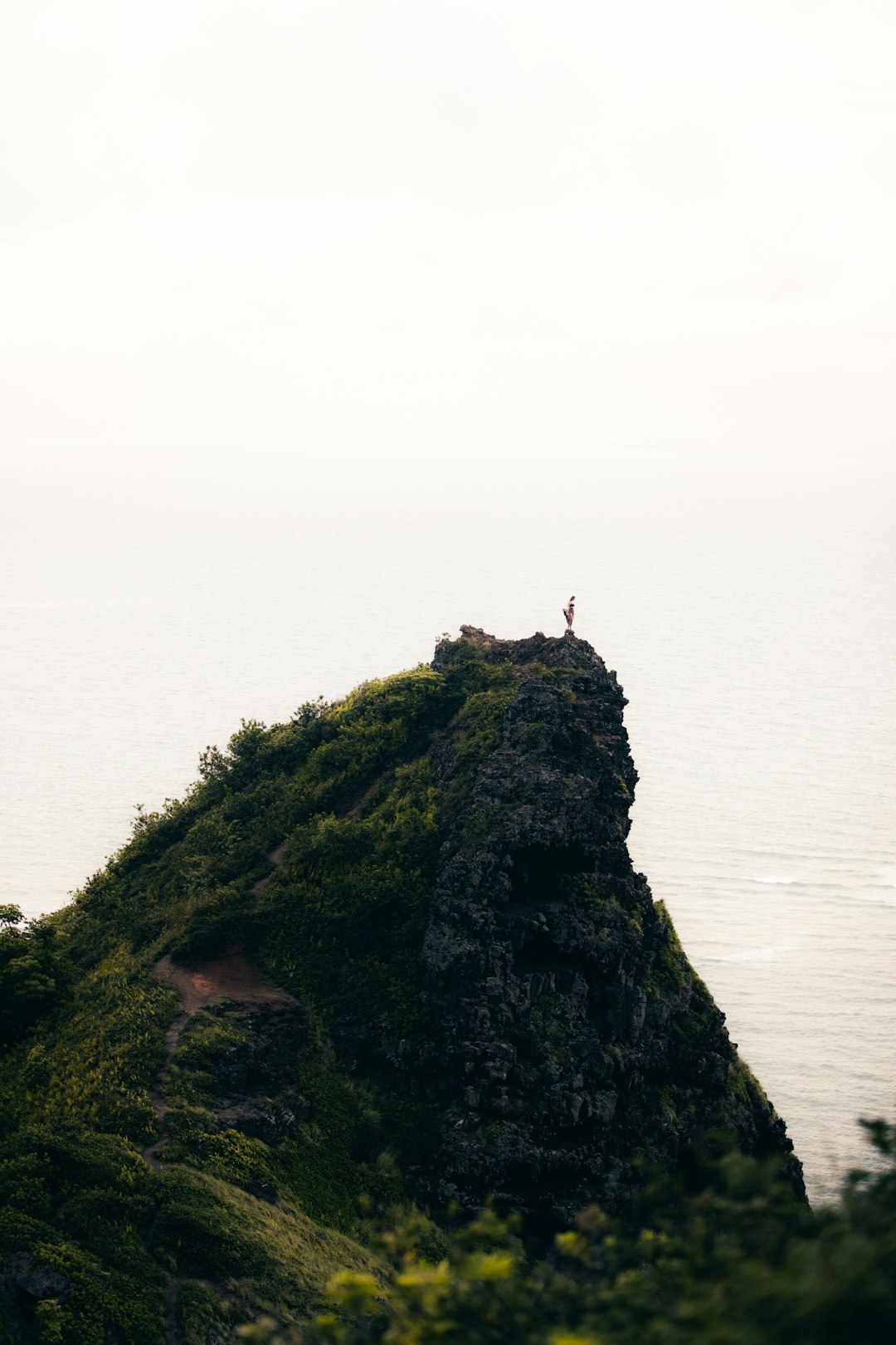 sea beside mountain