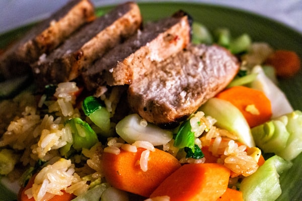 Tempeh Wok met Groenten en Rijst
