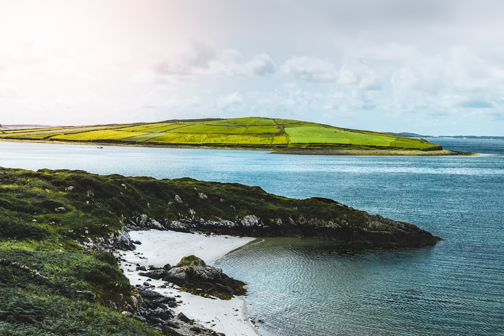 Photographie aérienne de l’île