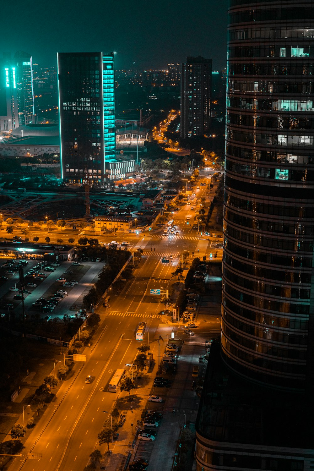 road at night