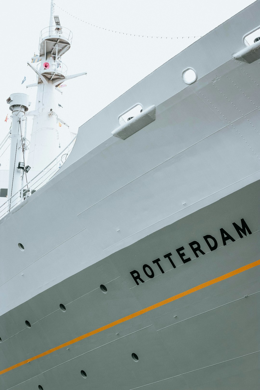 white Rotterdam ship