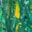 green and yellow canvas painting