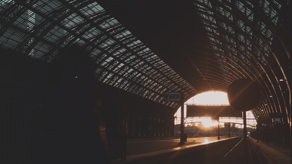 sun rays coming through building