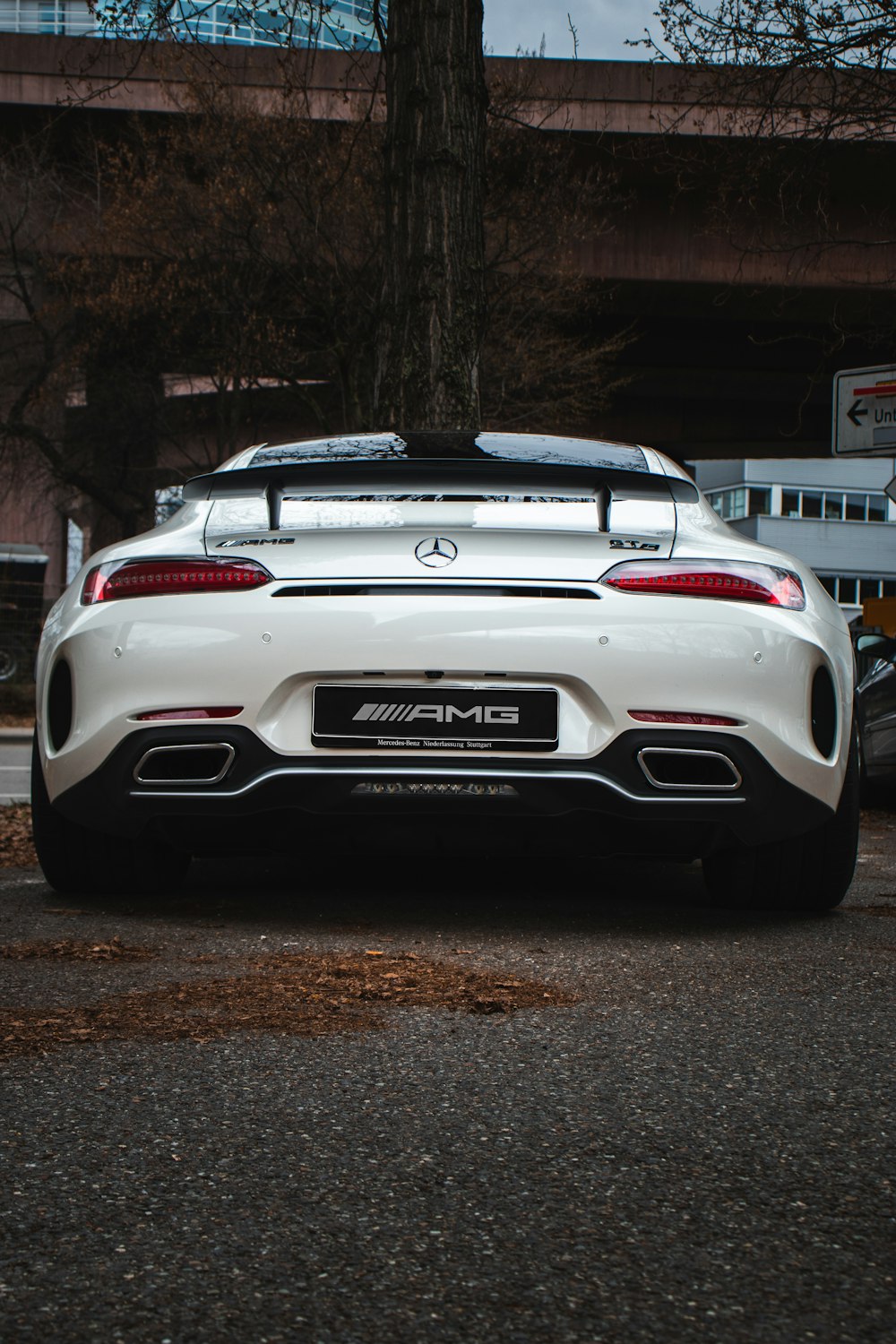 white Mercedes-Benz car