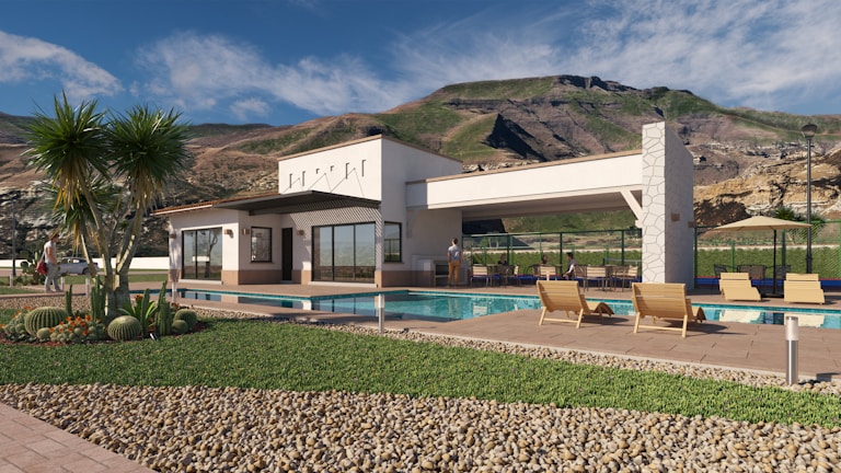 A beautiful modern home in Albuquerque, New Mexico.