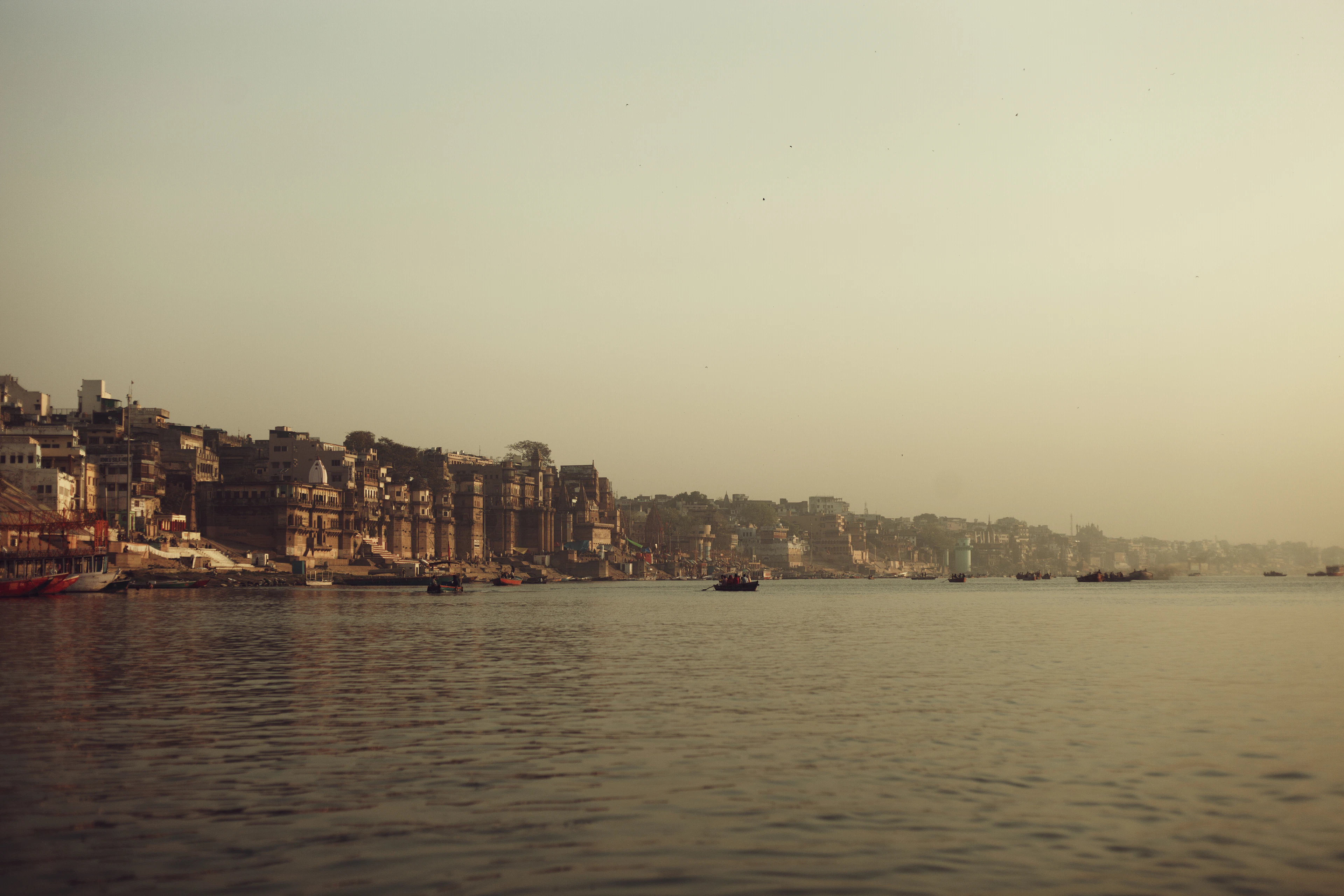 The old town of Varanasi, India
