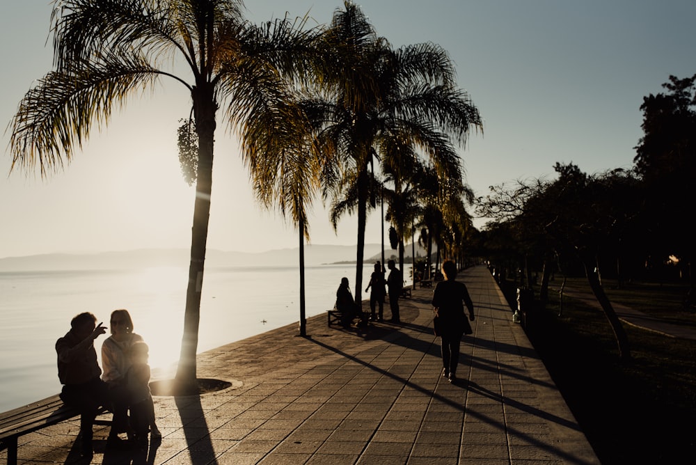 people walking at the baywalk during daytime