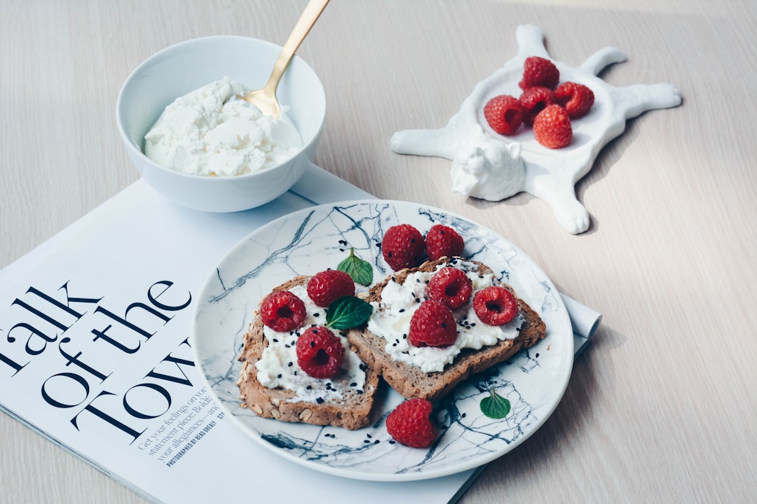 Ricotta Toast with Raspberries