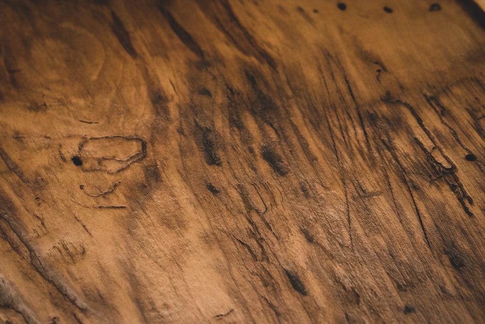 black and brown wooden surface