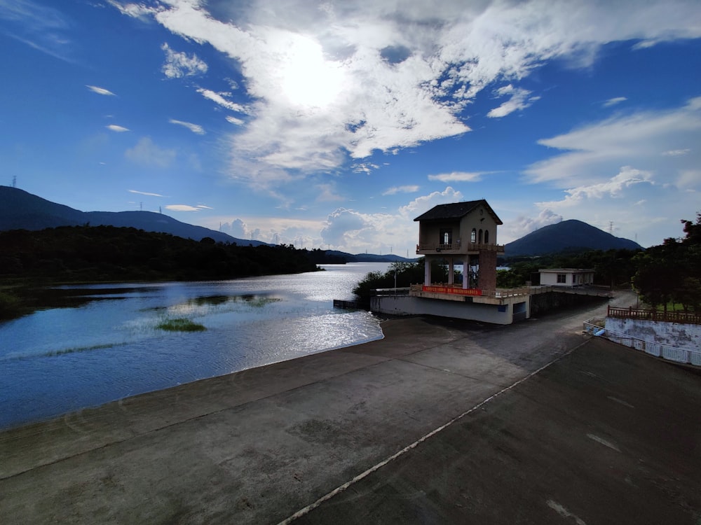 body of water near structure