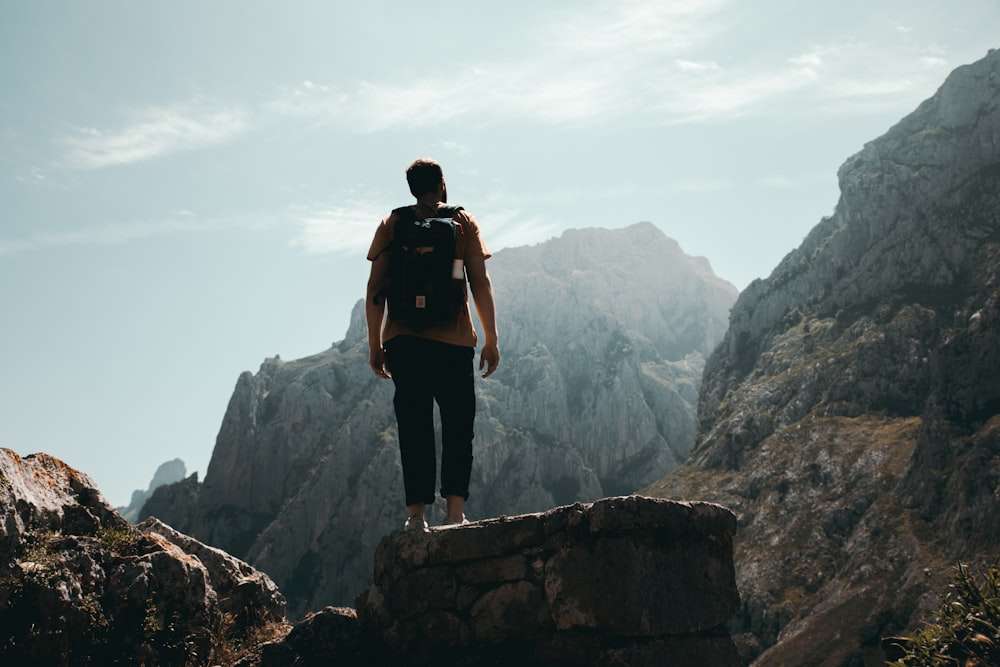 man on rock