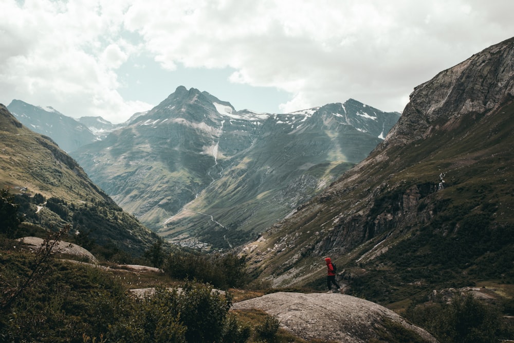 person on hill