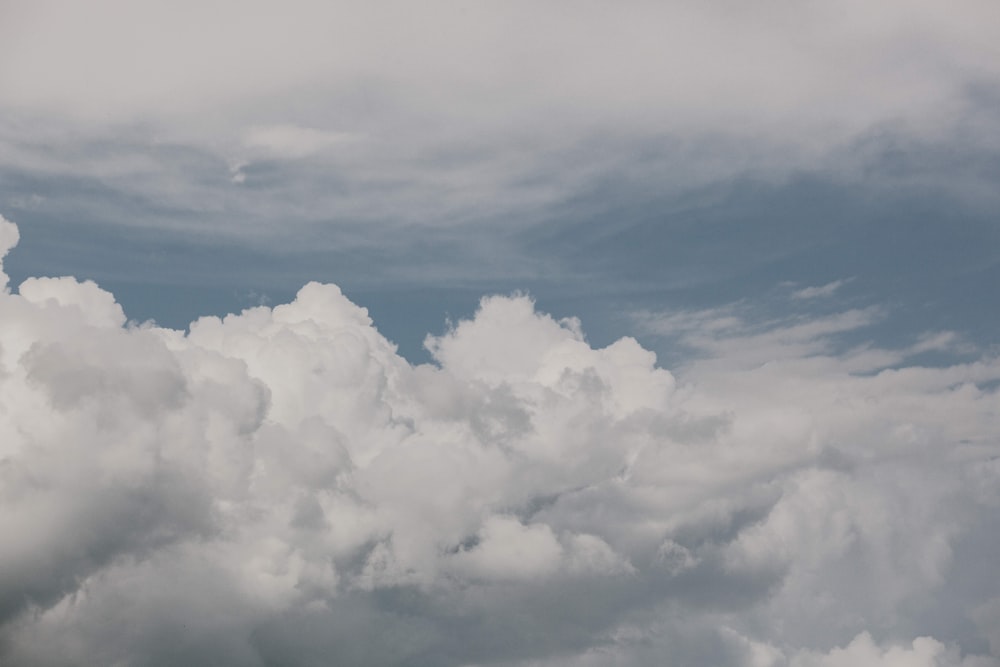 white nimbus clouds