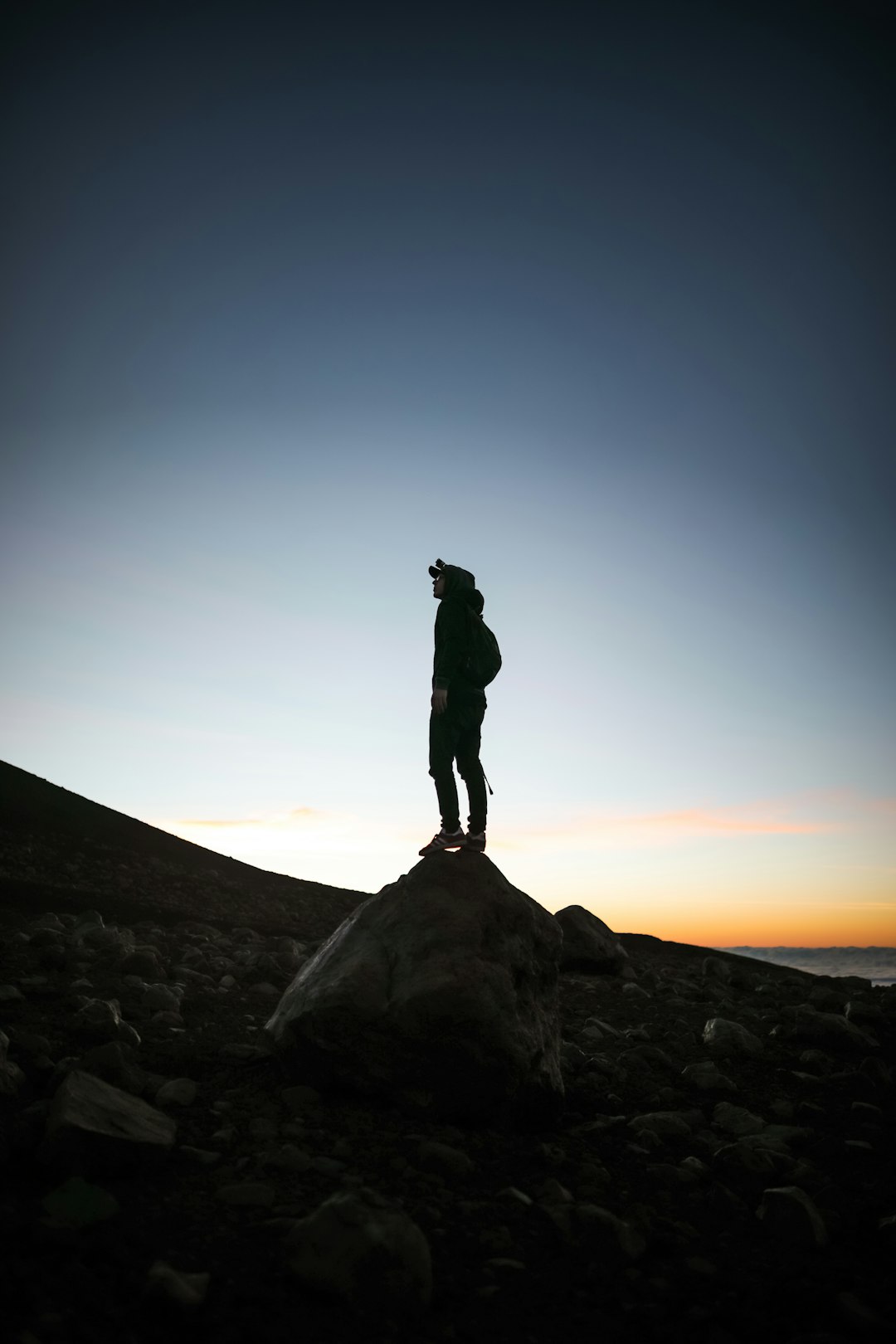 silhouette of person on focus photography