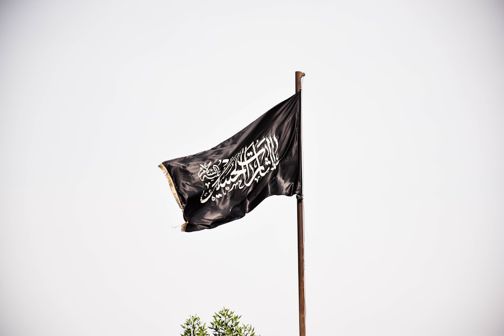 raised Saudi Arabia flag