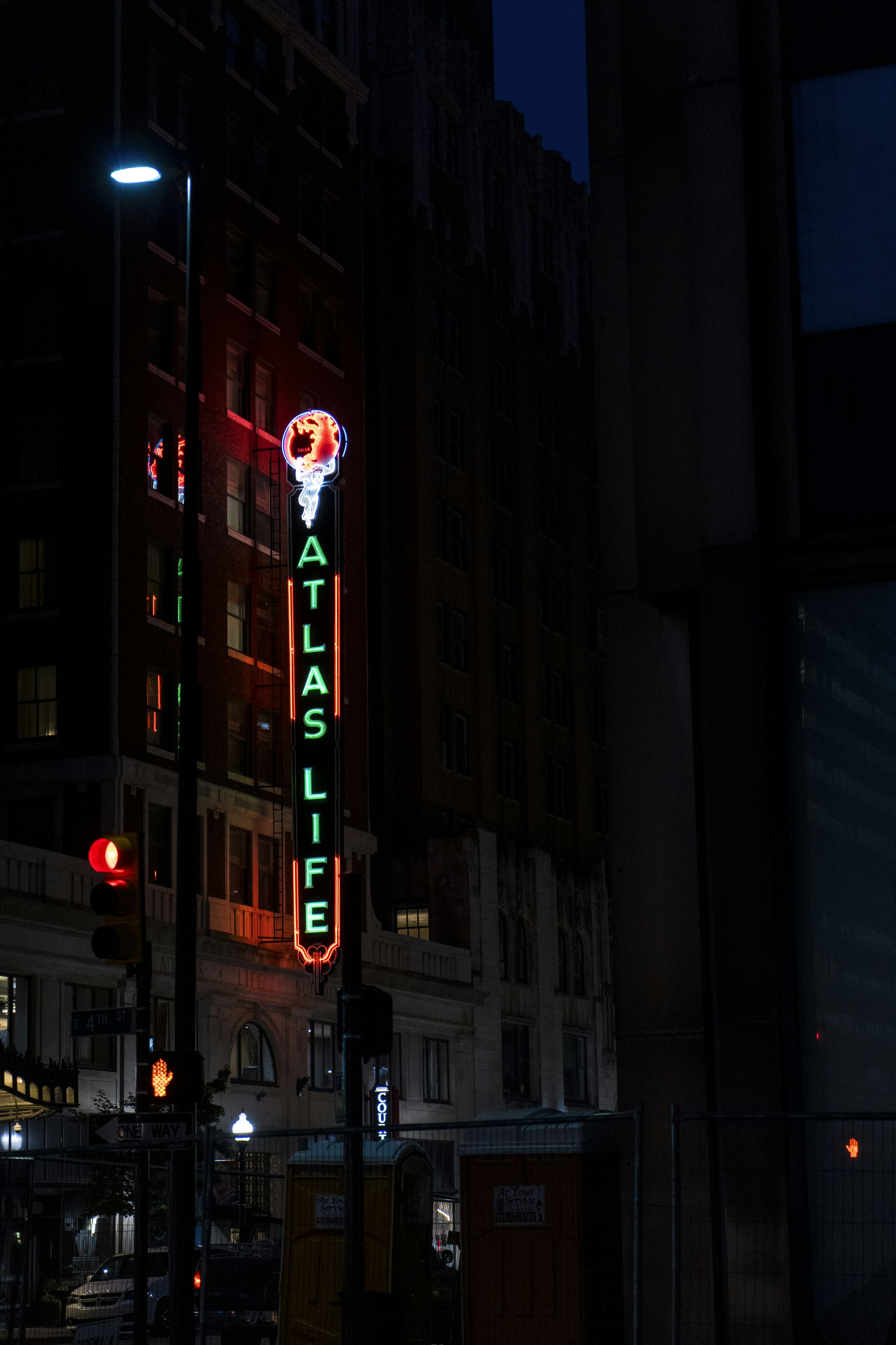 building during nighttime