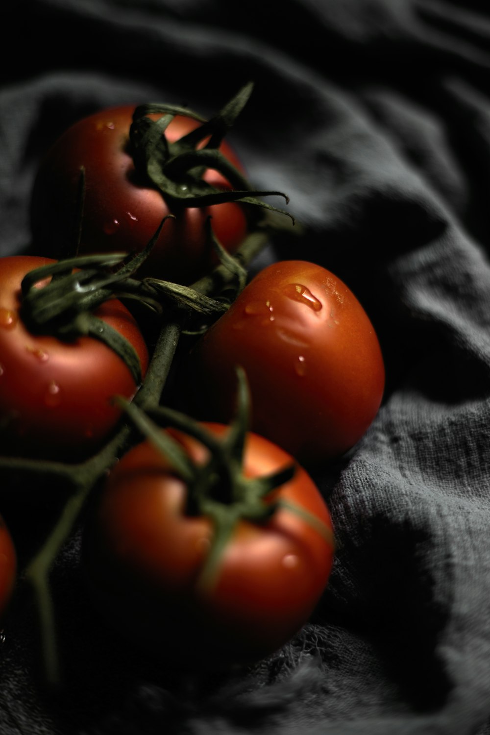 four red tomatoes