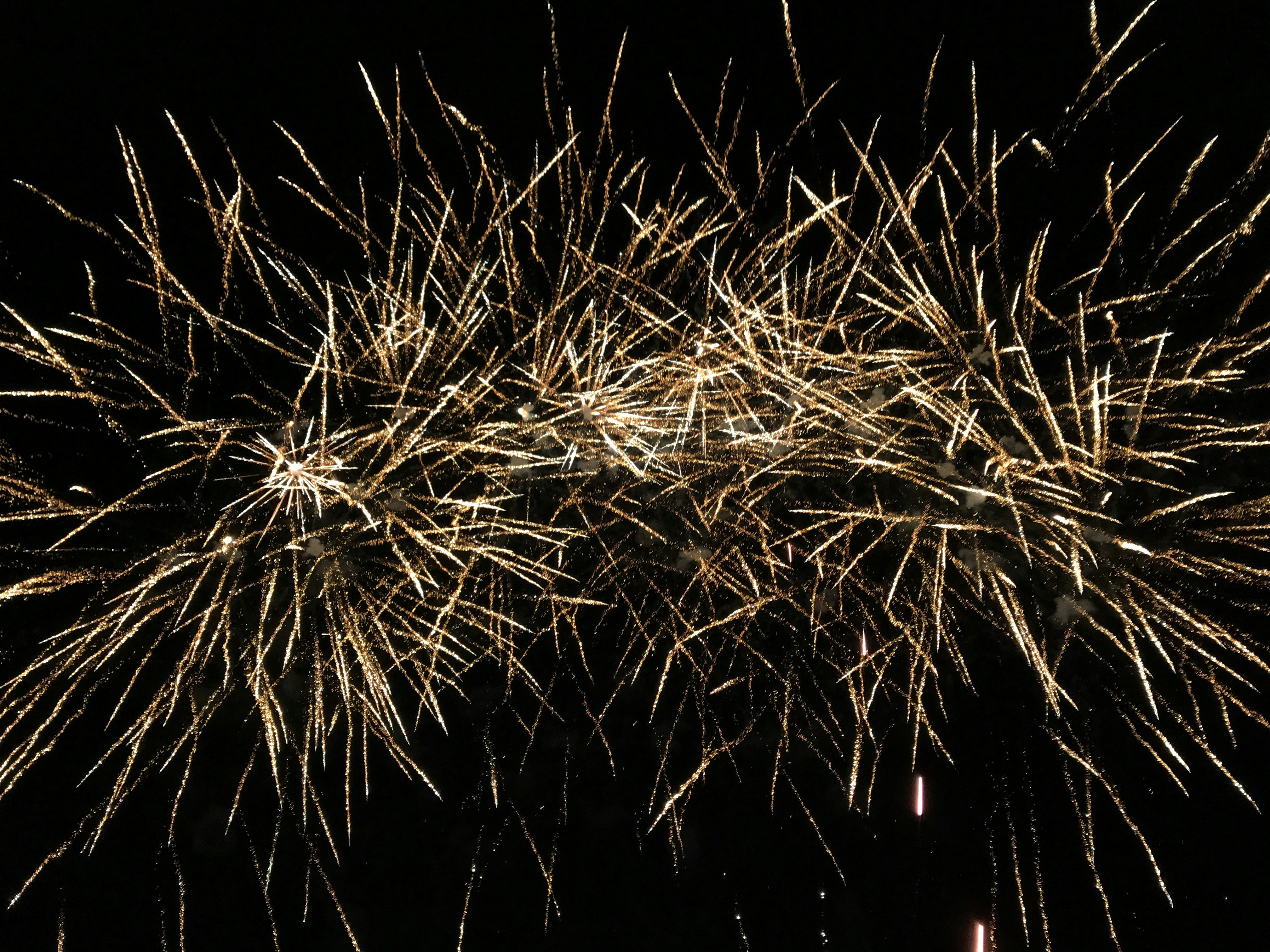 Yellow luxury fireworks