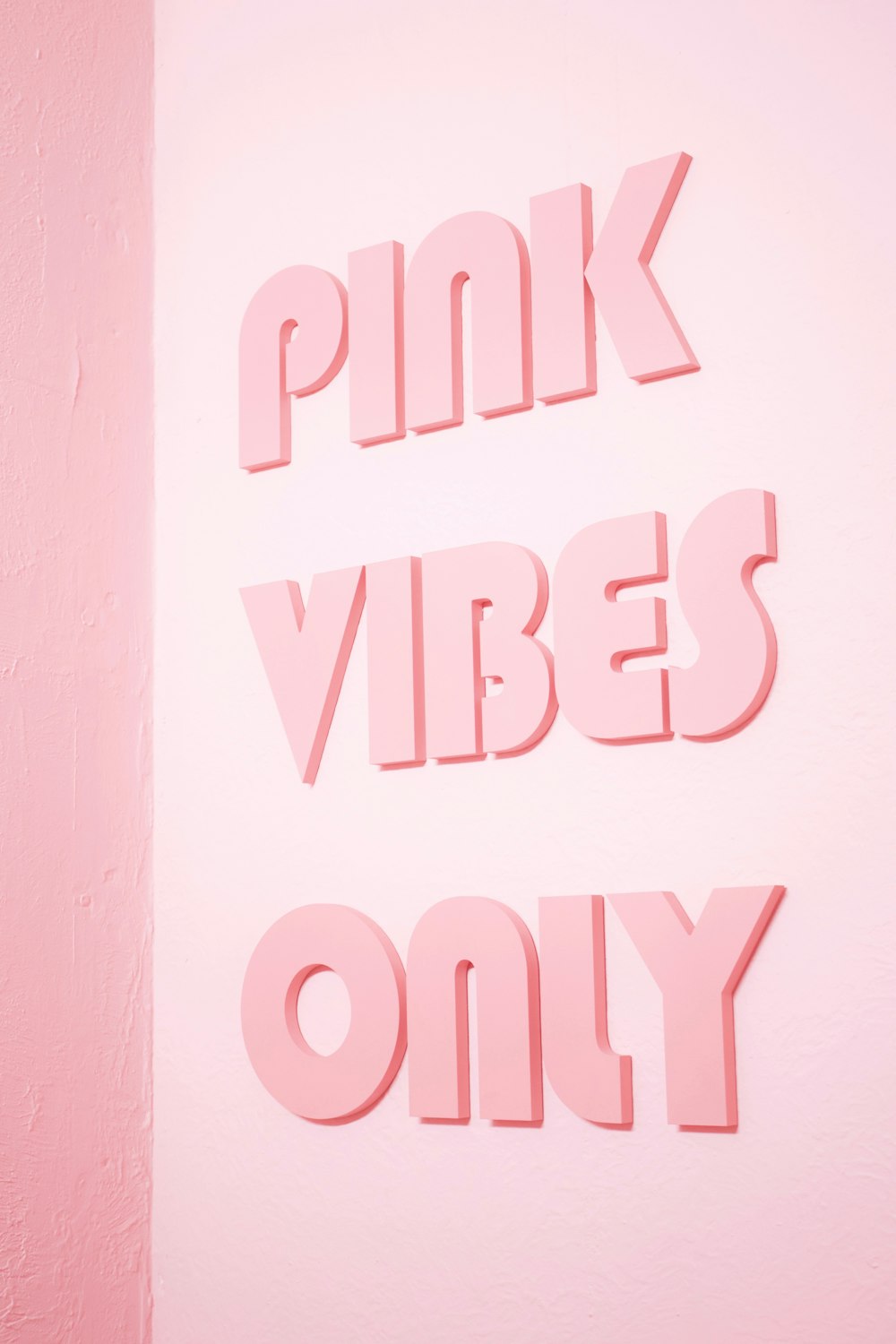 Download Neon Pink Aesthetic Vibe Quote Wallpaper