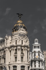 white and black concrete building