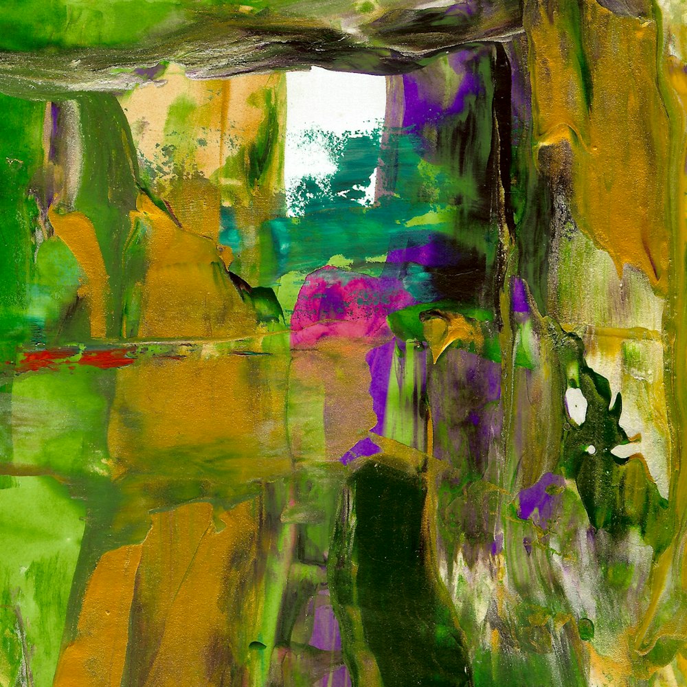 Pintura abstracta multicolor