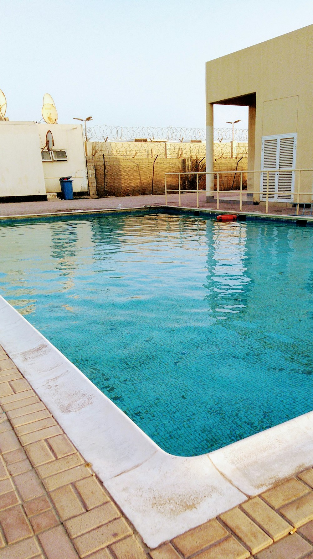 pool beside house