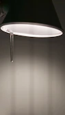 High-resolution picture of a contemporary lamp with soft lighting.