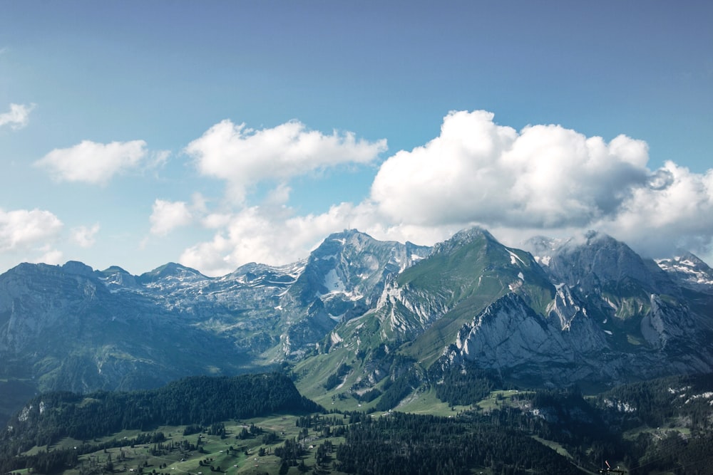 photography of mountain range during daytime