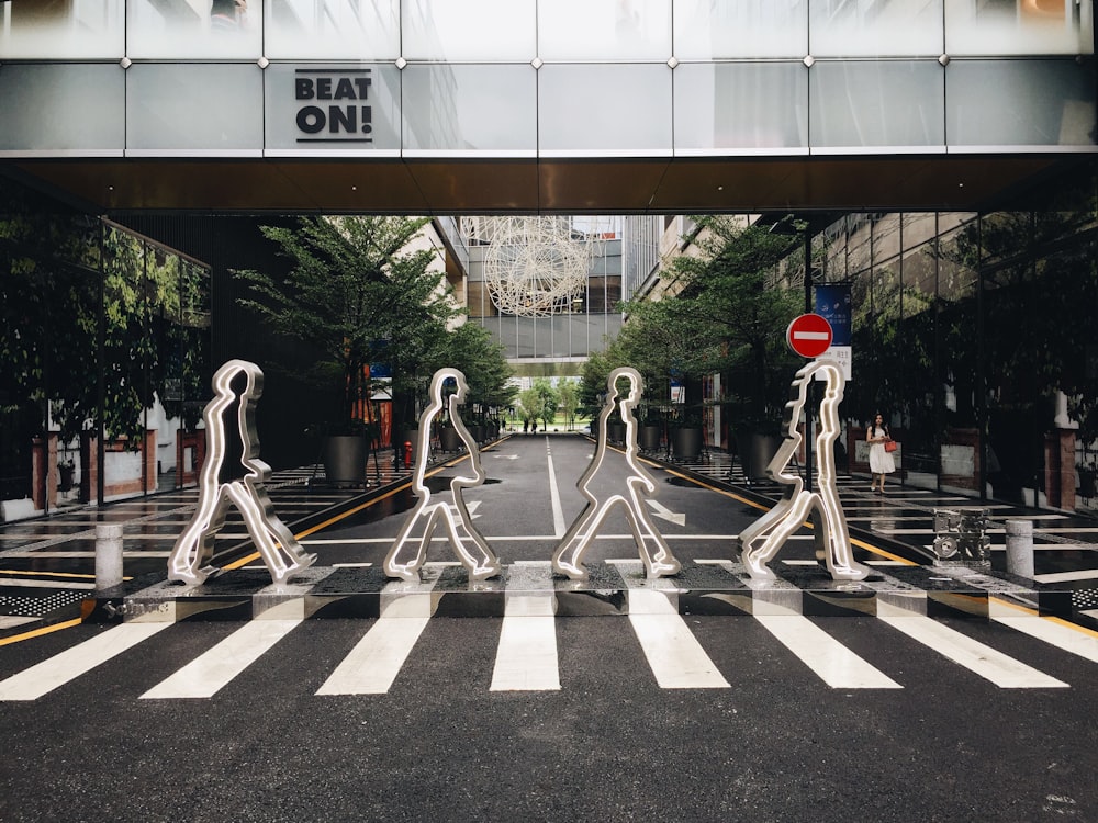 The Beetles on road poster