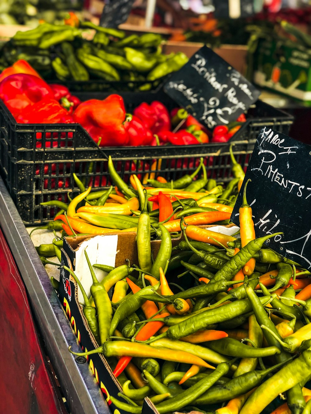 green and orange chili